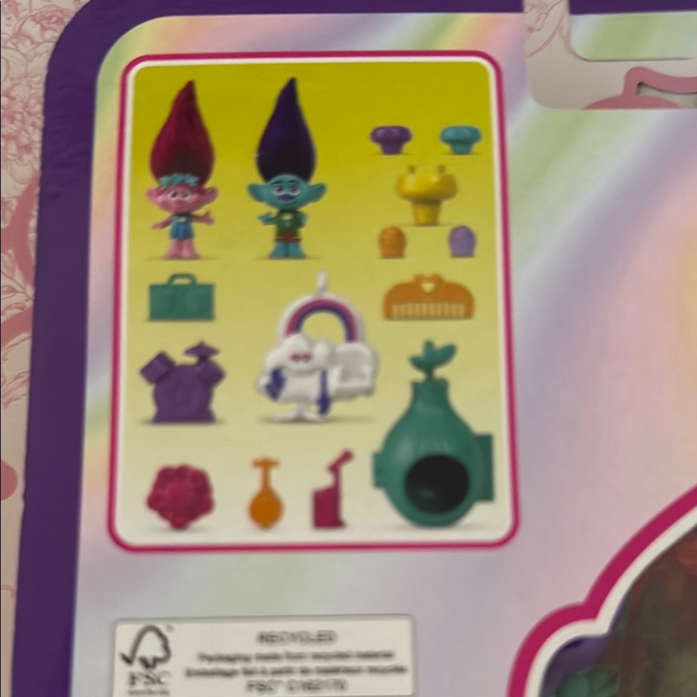 Mattel Polly Pocket Trolls  Doll Set with Accessories - Picture 7 of 8